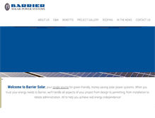 Tablet Screenshot of barriersolar.com